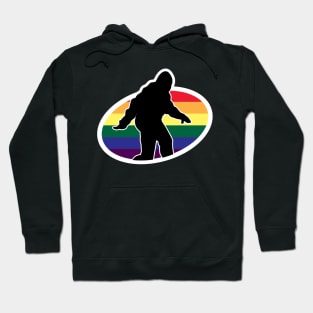 Rainbow Bigfoot Cryptid Pride Hoodie